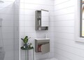 Set mobilier de baie (2 piese), Hanah Home, Pıccolo 50, Latte
