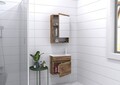 Set mobilier de baie (2 piese), Hanah Home, Pıccolo 50, Pin