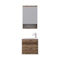 Set mobilier de baie (2 piese), Hanah Home, Pıccolo 50, Pin