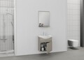 Set mobilier de baie (2 piese), Hanah Home, Mare 55, Latte