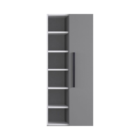 Dulap multifunctional, Hanah Home, Blanc 4 120, 50x120x35 cm, Gri Mat