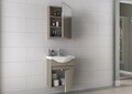 Set mobilier de baie (2 piese), Hanah Home, Sole 55, Latte