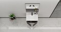 Set mobilier de baie (2 piese), Hanah Home, Pace 65, Gri Mat