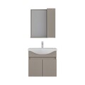 Set mobilier de baie (2 piese), Hanah Home, Sole 65, Latte