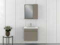 Set mobilier de baie (2 piese), Hanah Home, Amore 65, Latte