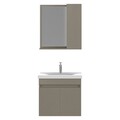 Set mobilier de baie (2 piese), Hanah Home, Amore 65, Latte
