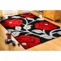 Covor Vine Red, Flair Rugs, 120 x 170 cm, 100% polipropilena, negru/bej/rosu