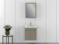 Set mobilier de baie (2 piese), Hanah Home, Amore 55, Latte