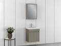 Set mobilier de baie (2 piese), Hanah Home, Amore 55, Latte