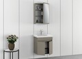 Set mobilier de baie (2 piese), Hanah Home, Amore 55, Latte