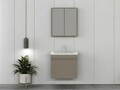 Set mobilier de baie (2 piese), Hanah Home, Foresta 65, Latte