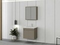 Set mobilier de baie (2 piese), Hanah Home, Foresta 65, Latte