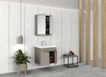 Set mobilier de baie (2 piese), Hanah Home, Foresta 65, Latte