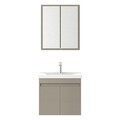 Set mobilier de baie (2 piese), Hanah Home, Foresta 65, Latte