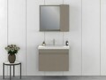 Set mobilier de baie (2 piese), Hanah Home, Amore 80, Latte
