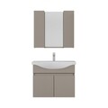 Set mobilier de baie (2 piese), Hanah Home, Sole 80, Latte