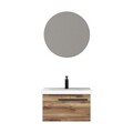 Set mobilier de baie (2 piese), Hanah Home, Bulu 65, Pin