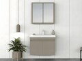 Set mobilier de baie (2 piese), Hanah Home, Foresta 80, Latte