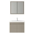 Set mobilier de baie (2 piese), Hanah Home, Foresta 80, Latte