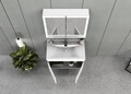 Set mobilier de baie (2 piese), Hanah Home, Foresta 80, Alb mat
