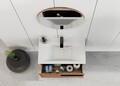 Set mobilier de baie (2 piese), Hanah Home, Bulu 80, Pin