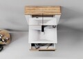 Set mobilier de baie (2 piese), Hanah Home, Blanc 65, Pin