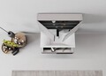 Set mobilier de baie (2 piese), Hanah Home, Blanc 80, Gri Mat