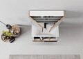 Set mobilier de baie (2 piese), Hanah Home, Blanc 80, Pin