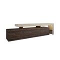 Comoda TV, Hanah Home, Beliz, 192x53x37 cm, Travertin / Nuc