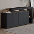 Consola, Hanah Home, Beliz, 170x80x35 cm, Antracit