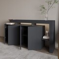 Consola, Hanah Home, Beliz, 170x80x35 cm, Antracit