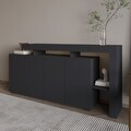 Consola, Hanah Home, Beliz, 170x80x35 cm, Antracit
