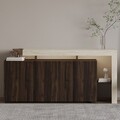 Consola, Hanah Home, Beliz, 170x80x35 cm, Travertin / Nuc