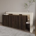 Consola, Hanah Home, Beliz, 170x80x35 cm, Travertin / Nuc