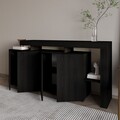 Consola, Hanah Home, Beliz, 170x80x35 cm, Negru