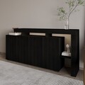 Consola, Hanah Home, Beliz, 170x80x35 cm, Negru