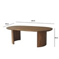 Masuta de cafea, Hanah Home, Hudson, 120x40x60 cm, Maro