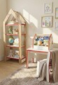 Raft universal, Hanah Home, Artmtkslhf4, 50x120x35 cm, Roșu / Nuc / Alb