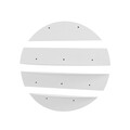 Raft de perete, Hanah Home, Vlnt118Byz, 76x76 cm, Alb
