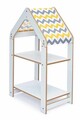 Raft universal, Hanah Home, Multipurpose Shelves 2, 50x80x30 cm, Alb / Galben