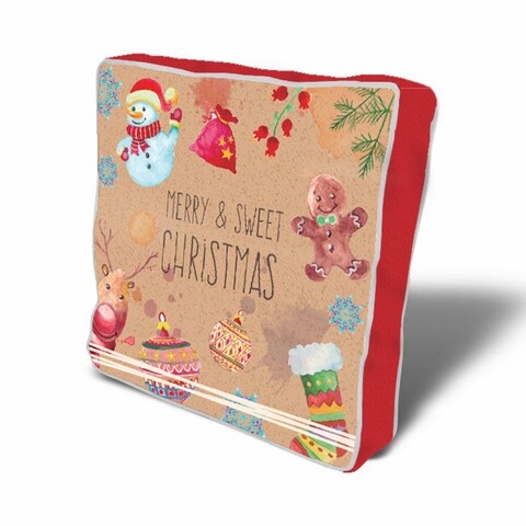 Perna decorativa Decor Xmas, Christmas, 43x43 cm, policoton, multicolor