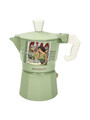 Cafetiera, Dolce Vita Verde, Brandani, capacitate 1 ceasca, 6x12x13 cm, aluminiu