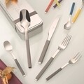 24 részes evőeszköz készlet, Villeroy & Boch, S + Taupe evőeszközök, rozsdamentes acél / szilikon