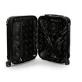 Set troler, 3 piese Swiss Hufeisen, 42 L / 65 L / 99 L, plastic, negru