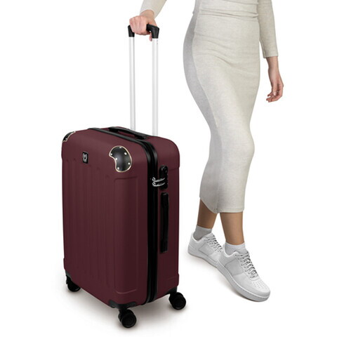 Troler Swiss Hufeisen, 43x27x65 cm, 65 L, plastic, visiniu