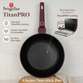 Tigaie Wok Berlinger Haus, Leonardo, 28 cm, 3.2 L, aluminiu forjat, visiniu mat