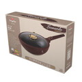 Tigaie Wok cu capac Berlinger Haus, Leonardo, 28 cm, 3.2 L, aluminiu forjat, visiniu mat