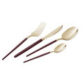 Set tacamuri 24 piese Berlinger Haus, Leonardo, inox, visiniu/sampanie