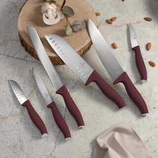 Visiniu mat, Set 6 cutite