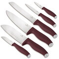Set 6 cutite Berlinger Haus, Leonardo, inox, visiniu mat